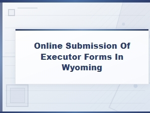 Submit Executor Appointment Forms Online in Wyoming